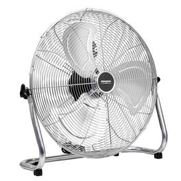 Winado - MFL-500 20" 3-Speed High Velocity Heavy Duty Metal Floor Fan with handle, 4860 CFM,90°~180°-Degree Tilt, Powerful Airflo - Silver