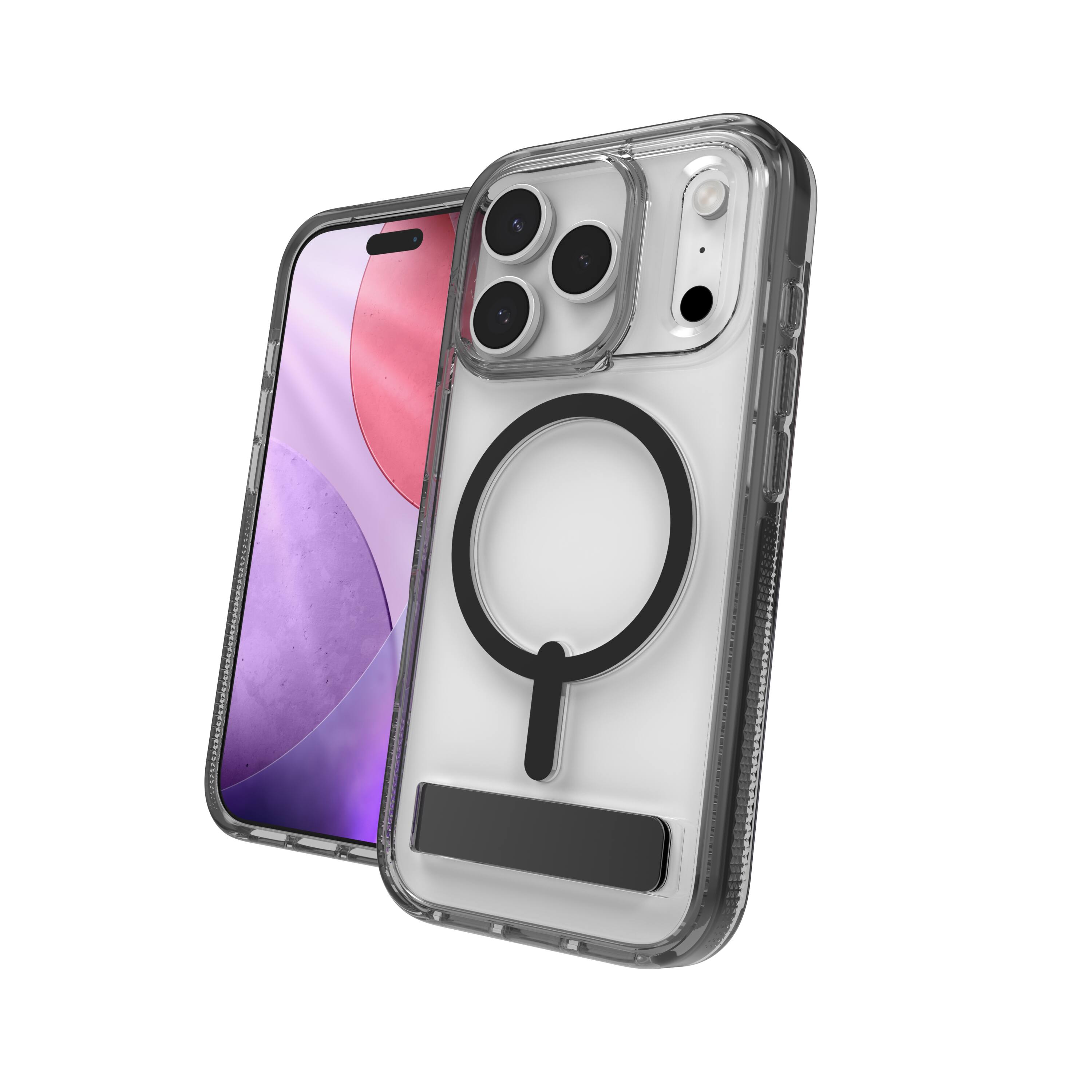 Alt View 7. ZAGG - Santa Cruz Snap with Kickstand for Apple iPhone 17 Pro - Jet Black.