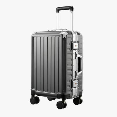 LUGGEX Carry On Aluminum Frame Zipperless Polycarbonate Spinner LUGGEX Carry On Aluminum Frame Zipperless Polycarbonate Spinner