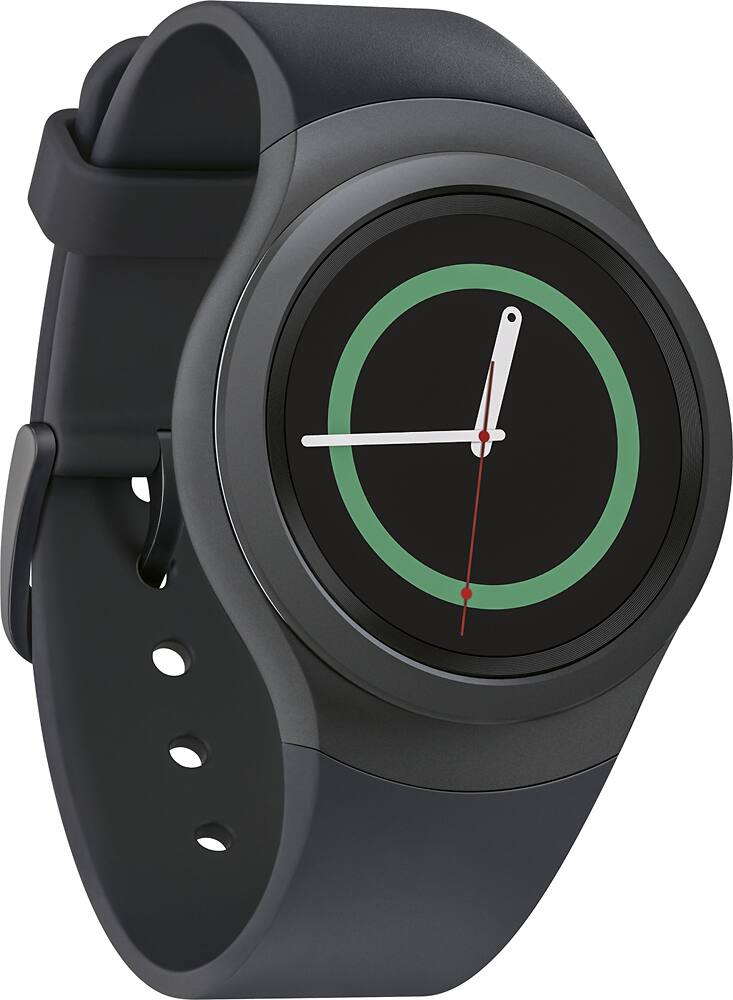 Angle. Samsung - Gear S2 Smartwatch 42mm Stainless Steel - Silver.