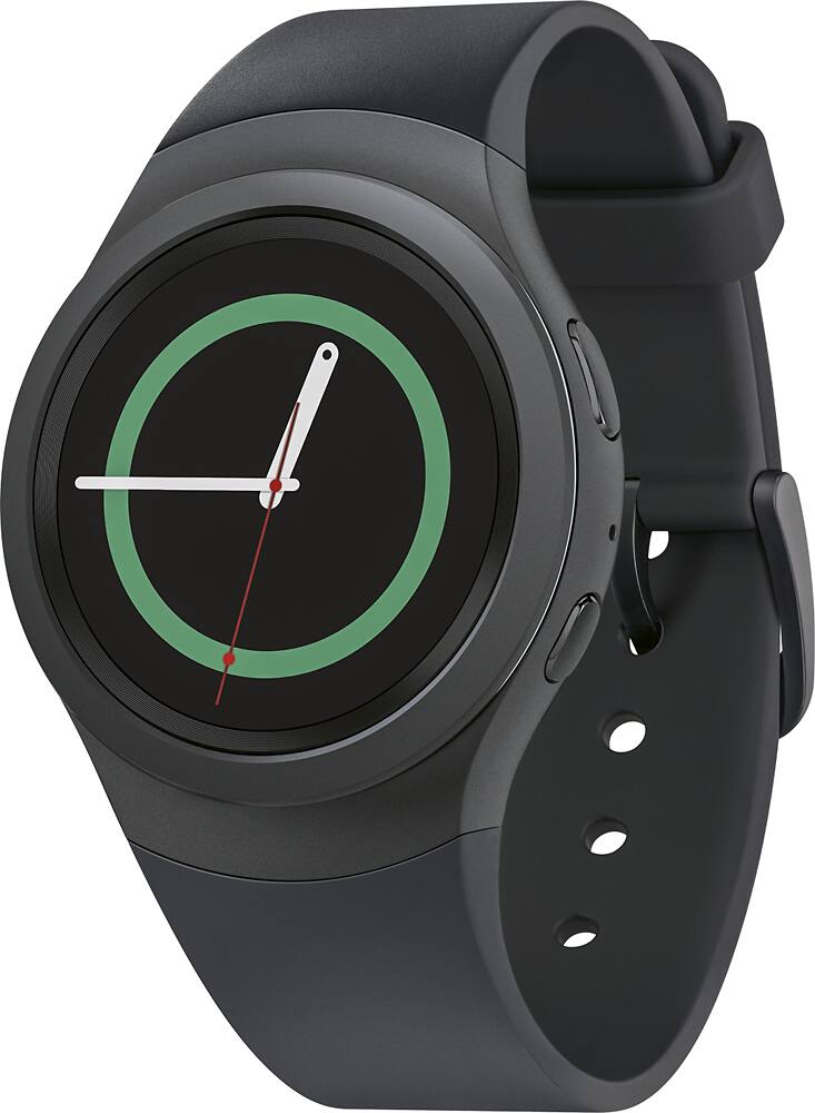 Left. Samsung - Gear S2 Smartwatch 42mm Stainless Steel - Silver.