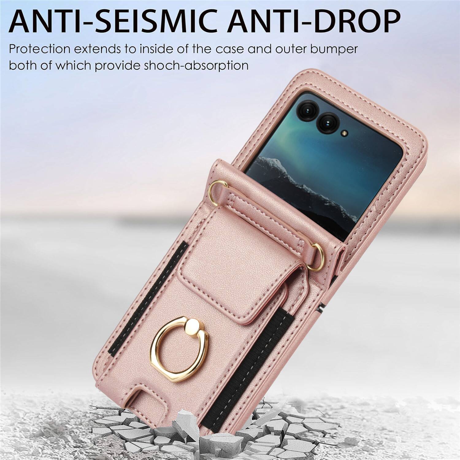 ANTI-SEISMIC ANTI-DROP  
Protection extends to inside of the case and outer bumper both of which provide shock-absorption