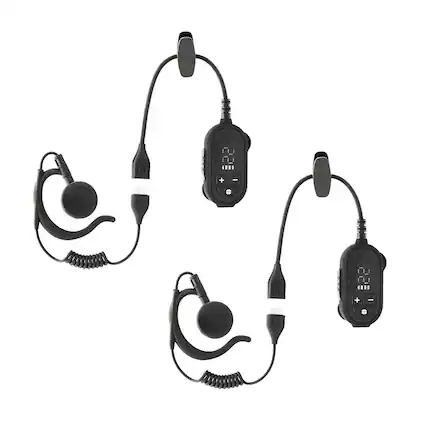 Front. Midland - Black ClipTalk 2 Pack FRS Radio - Black.