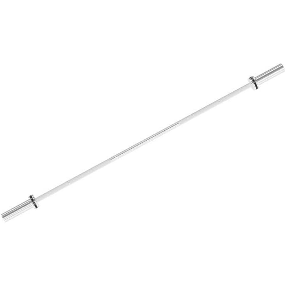 Alt View 2. Power Systems - 10kg Junior Olympic Bar, 67" Black Zinc & Stainless Steel Traini Barbell for Weightlifting - Gray.