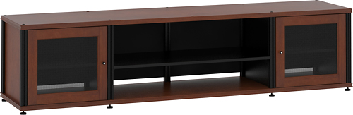Angle View: Salamander Designs - Synergy Quad A/V Cabinet for Flat-Panel TVs Up to 80" - Cherry