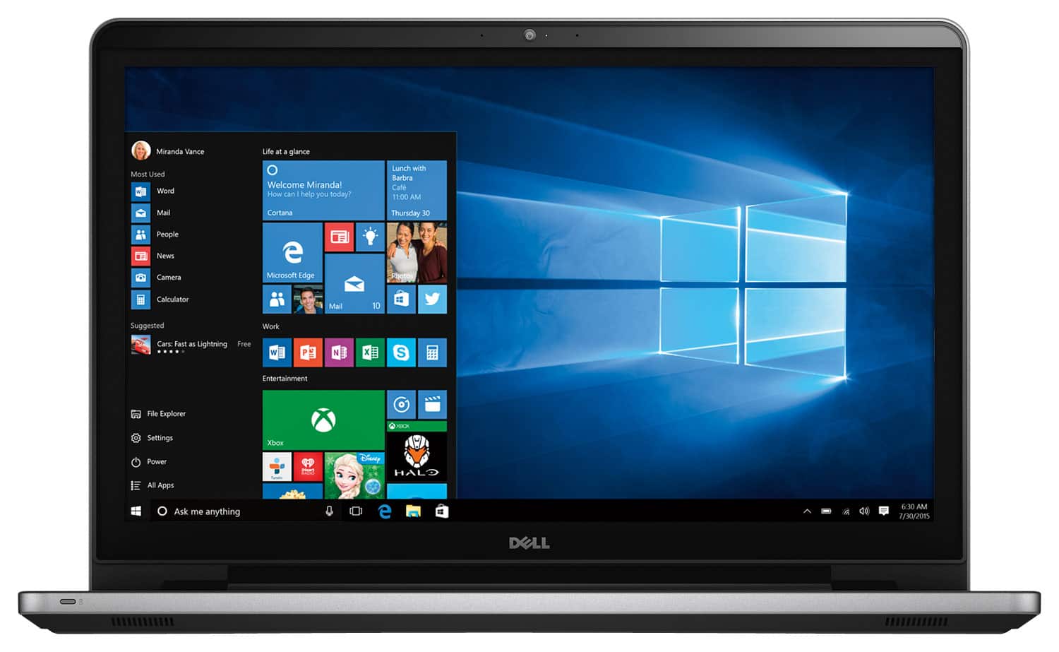 Front. Dell - Inspiron 17.3" Touch-Screen Laptop - Intel Core i5 - 8GB Memory - 1TB Hard Drive.