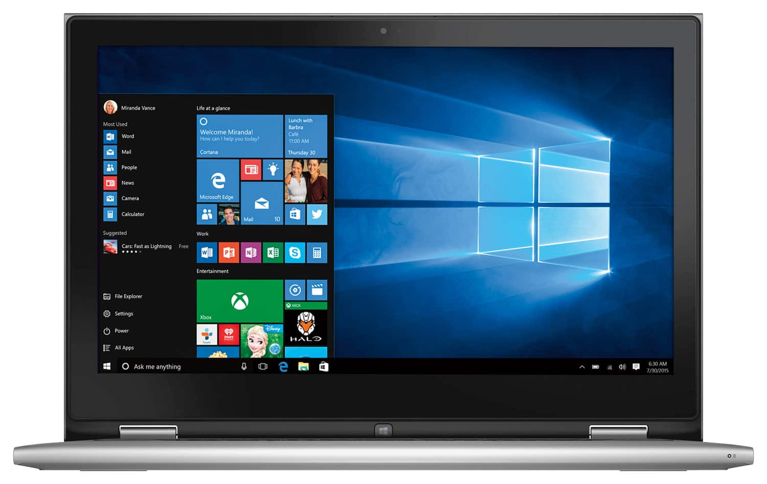 Front. Dell - Inspiron 2-in-1 13.3" Touch-Screen Laptop - Intel Core i3 - 4GB Memory - 500GB Hard Drive.