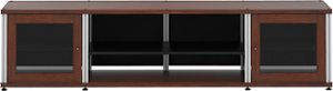 Salamander Designs - Synergy Quad A/V Cabinet for Flat-Panel TVs Up to 80" - Walnut - Front_Zoom