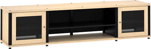 Angle View: Salamander Designs - Synergy Quad A/V Cabinet for Flat-Panel TVs Up to 80" - Maple