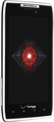 Angle Standard. Motorola - DROID RAZR 4G Mobile Phone with 32GB Memory - White (Verizon Wireless).