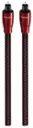 Angle. AudioQuest - OptiLink Cinnamon 9.8' In-Wall Optical Cable - Red.