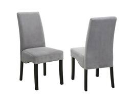 Manhattan Lane - Comfy Wooden Dining Chair, Set of 2 - Gray And Black