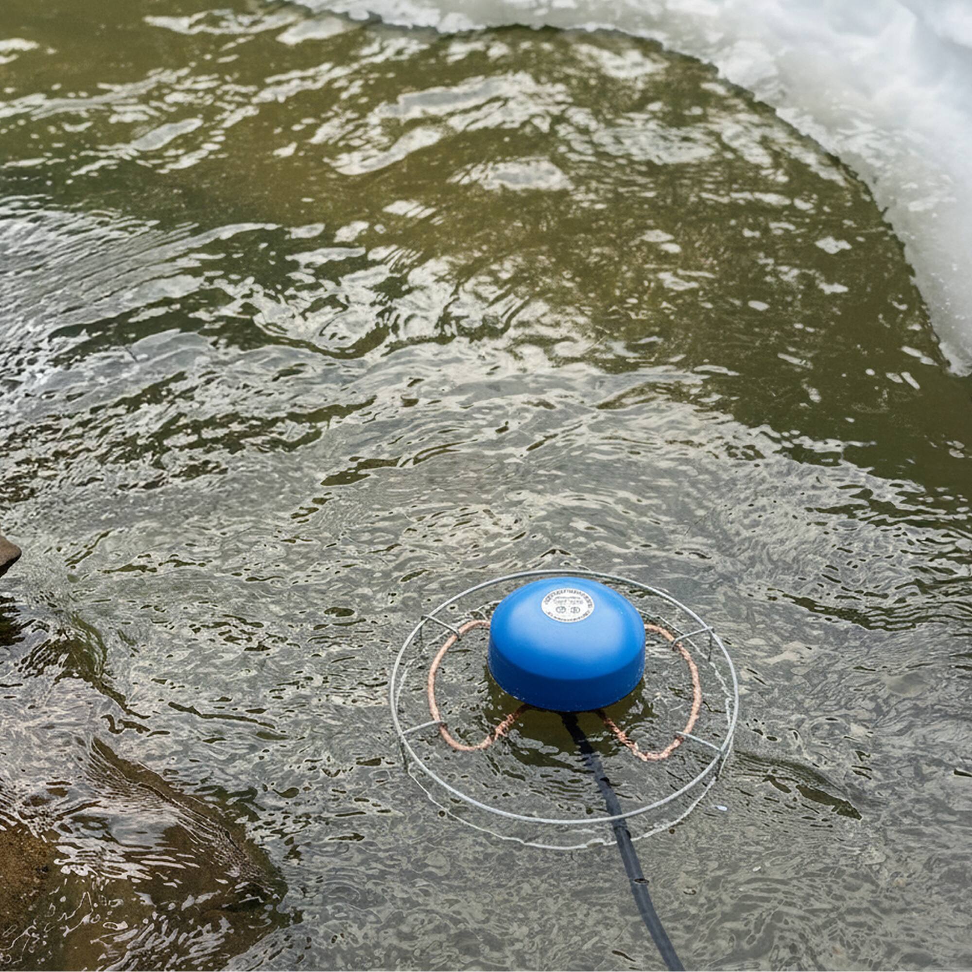 Alt View 2. Farm Innovators - Farm Innovators 1500W Patented Aluminum Convert Able Tank De Icer with 6' Cord - Blue.