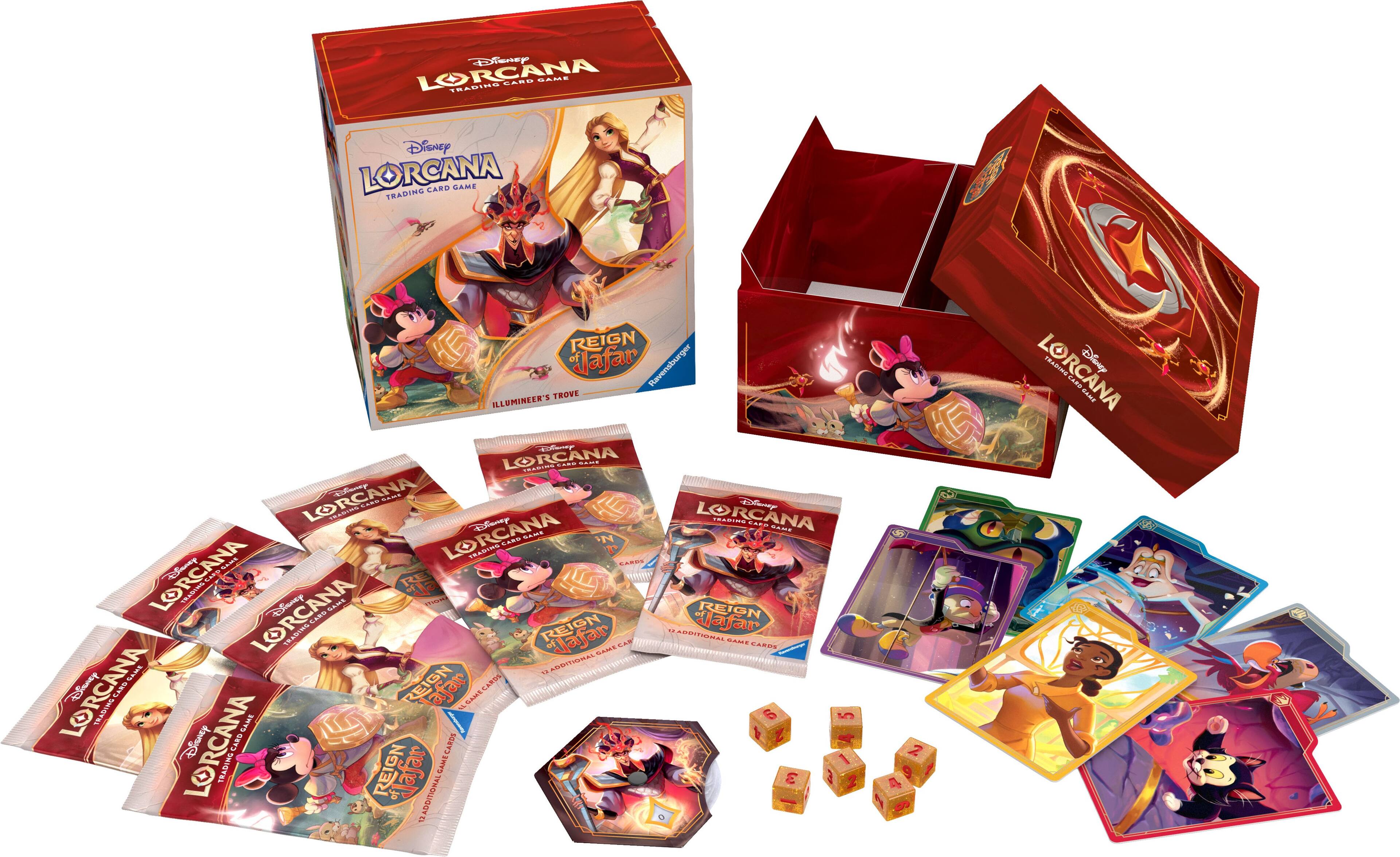Group: Disney Lorcana Trading Card Game Reign of Ravensburger Trove Illumineer's Box.

Corrected text: Disney Lorcana Trading Card Game Reign of Ravensburger Trove Illumineer's Box.