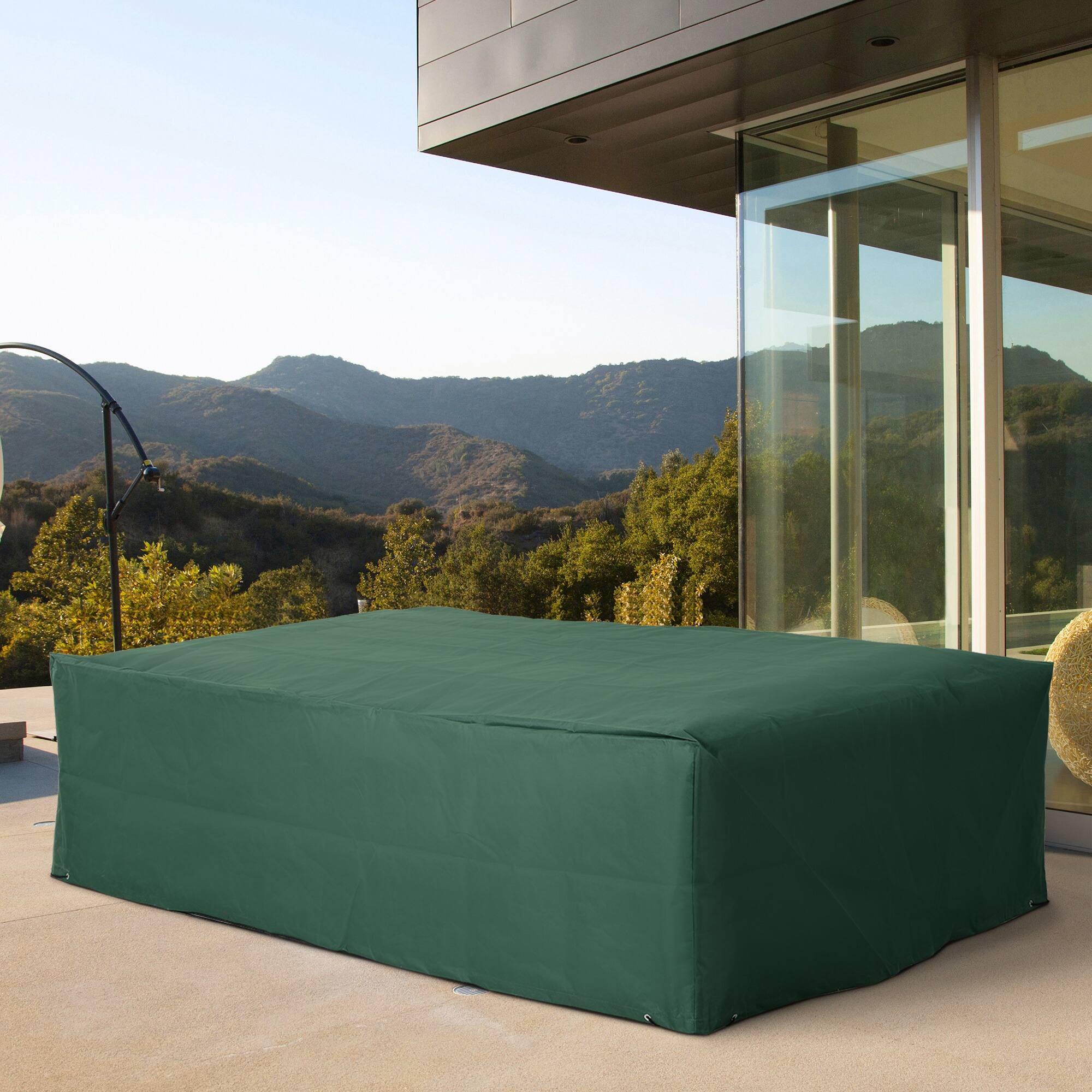 Alt View 1. Outsunny - x 65" x 26" Heavy Duty Outdoor Sectional Sofa Cover, Waterproof Patio Furniture Cover for Weather Protection - Green.