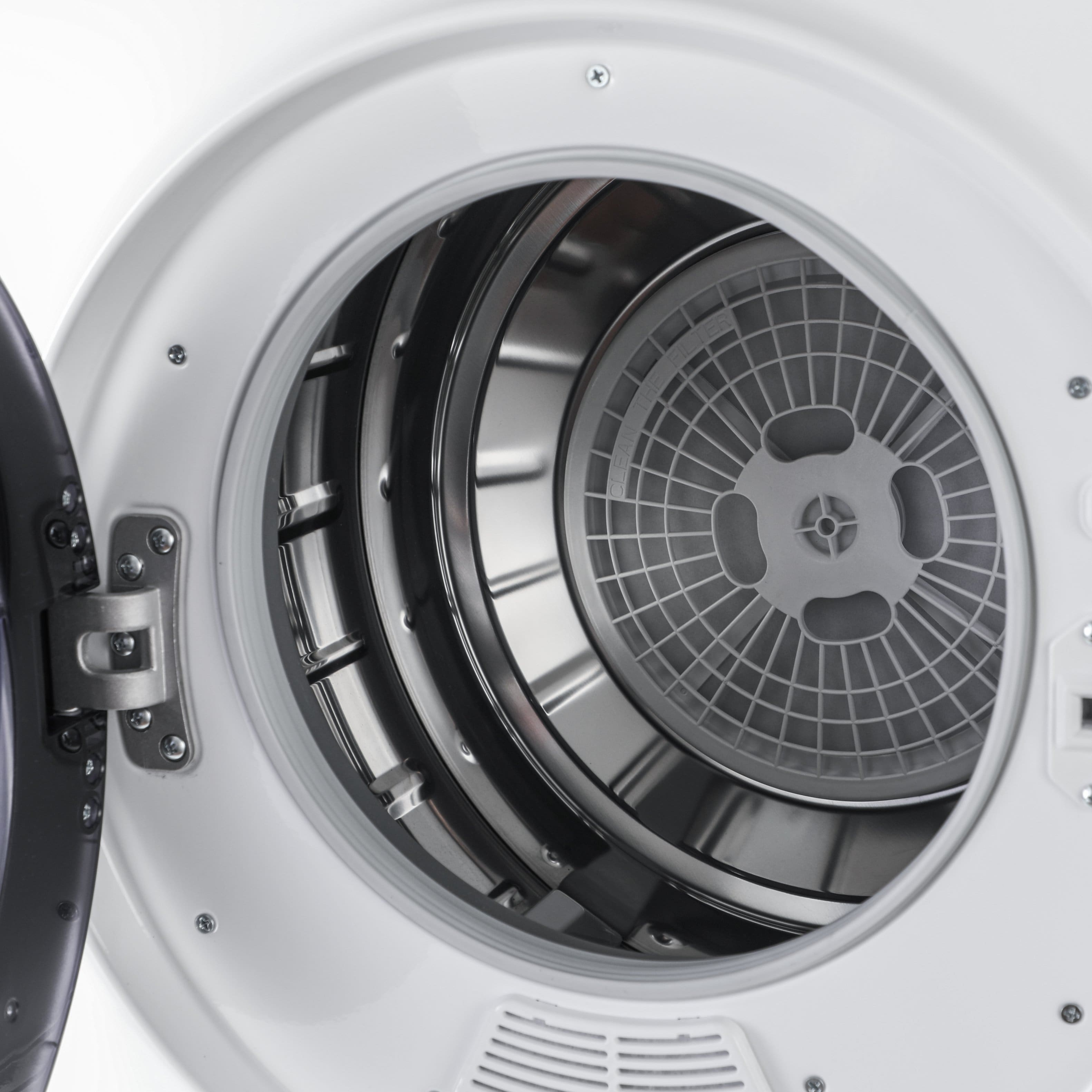 Alt View 2. Black+Decker - 1.5 Cu.Ft. Stackable Smart Electric Dryer with Standard Wall Outlet - White.