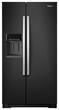 Whirlpool - 25.6 Cu. Ft. Side-by-Side Refrigerator with Thru-the-Door Ice and Water - Black Ice - Larger Front