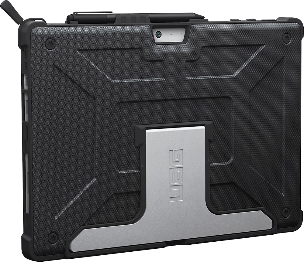 Angle View: UAG - Case for Microsoft Surface Pro, Surface Pro 4, Surface Pro 5, Surface Pro 6, and Surface Pro 7 - Black