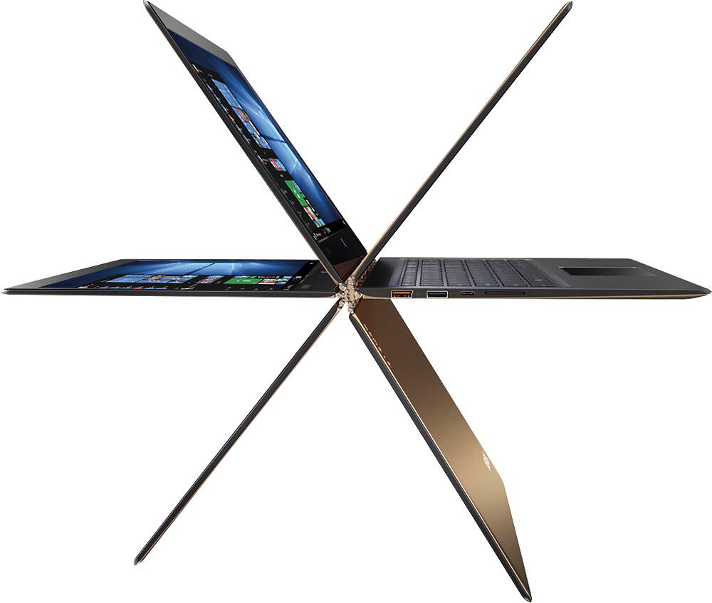 Front. Lenovo - Yoga 2-in-1 13.3" Touch-Screen Laptop - Intel Core i7 - 16GB Memory - 512GB Solid State Drive - Gold.