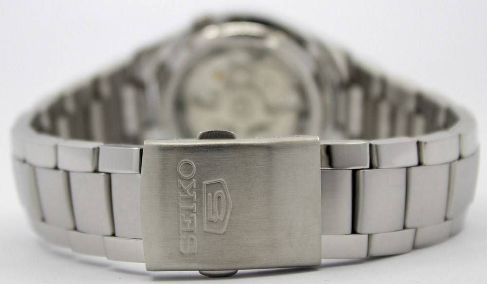 Alt View 2. Seiko - 5 Automatic SNK623K1 Black Dial Stainless Steel Men's Watch 30M - Silver, Black.