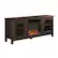 Angle. Walker Edison - 58" Transitional Two Glass Door Fireplace TV Stand for Most TVs up to 65" - Espresso.