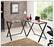 Front. Walker Edison - Corner Computer Desk - Black.