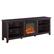 Front. Walker Edison - 70" Open Storage Fireplace TV Stand for Most TVs Up to 80" - Espresso.
