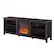 Left. Walker Edison - 70" Open Storage Fireplace TV Stand for Most TVs Up to 80" - Espresso.