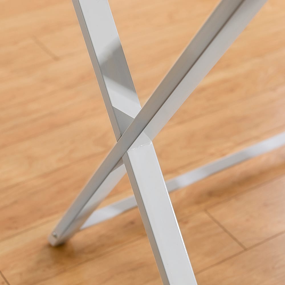 Alt View 20. Walker Edison - 51" L-Shaped Modern Glass Computer Desk - White.