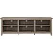 Walker Edison - TV Stand for Most Flat-Panel TVs Up to 70" - Gray - Larger Front