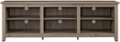 Front Zoom. Walker Edison - Modern 70" Open 6 Cubby Storage TV Stand for TVs up to 80" - Driftwood.