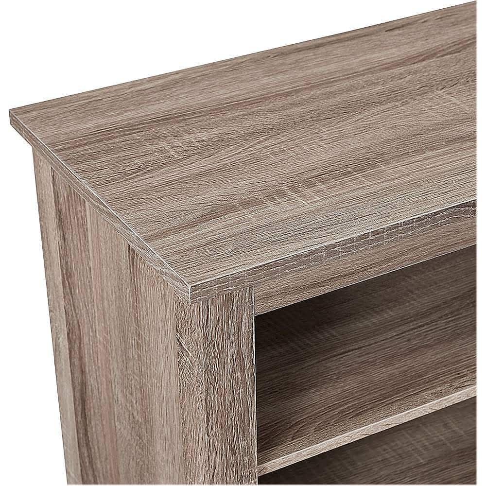 Alt View 11. Walker Edison - Modern 70" Open 6 Cubby Storage TV Stand for TVs up to 80" - Driftwood.