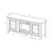 Alt View Zoom 13. Walker Edison - Traditional Two Glass Door Fireplace TV Stand for Most TVs up to 65" - Driftwood.