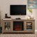 Alt View Zoom 1. Walker Edison - Traditional Two Glass Door Fireplace TV Stand for Most TVs up to 65" - Driftwood.