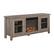 Left. Walker Edison - 58" Transitional Two Glass Door Fireplace TV Stand for Most TVs up to 65" - Driftwood.