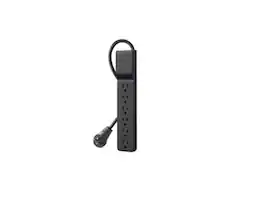 Belkin - 6 Outlet Surge Protector with 6ft Power Cord 600 Joules 3 pack Model BSE600-06BLK-3P - Black