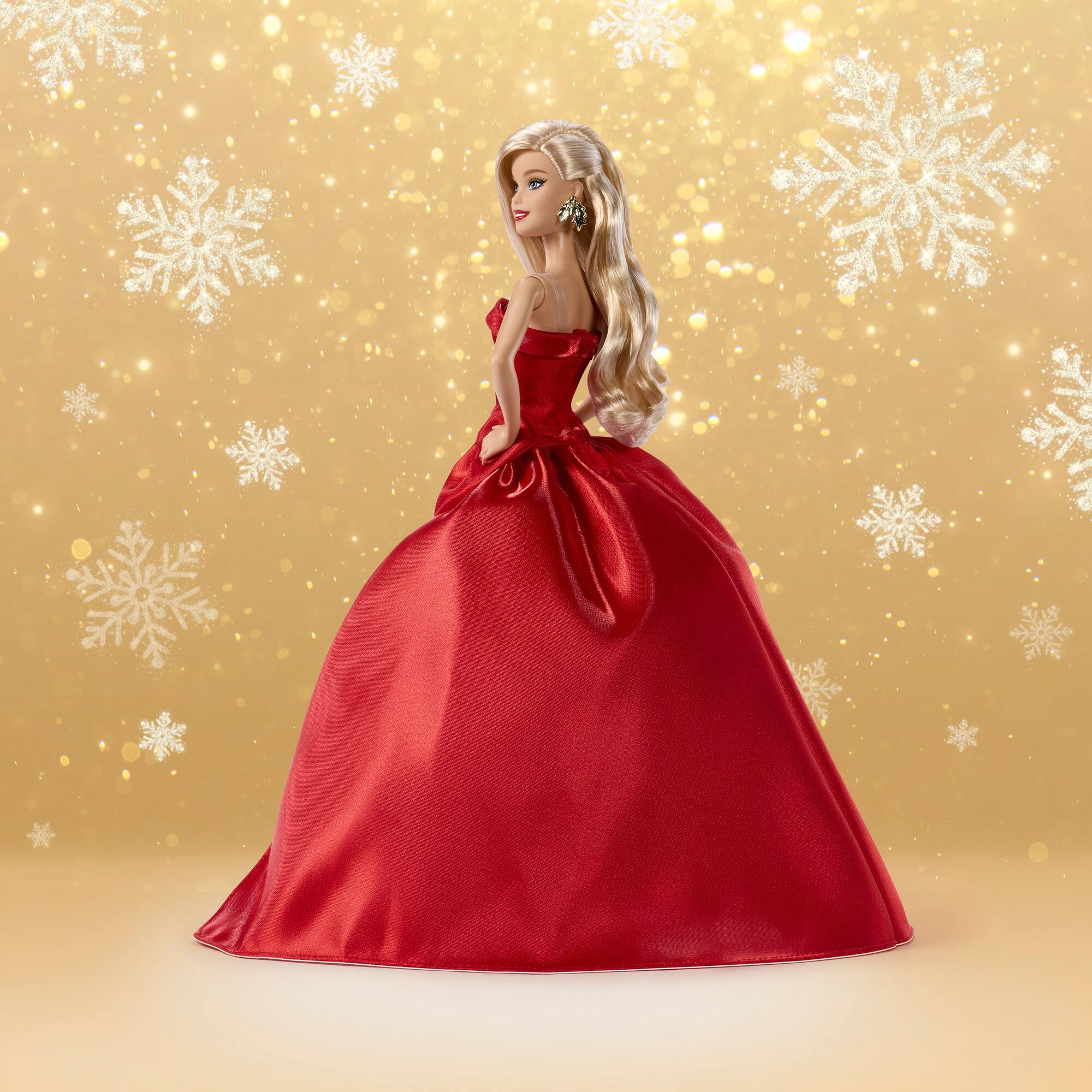 Alt View 3. Mattel - 2026 Collectible Holiday Barbie, Blonde Hair.