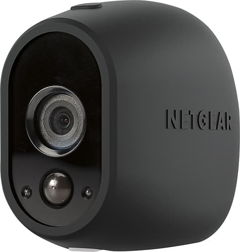 NETGEAR - Arlo Skins for Most Arlo Surveillance Cameras (3-Pack) - Black - Larger Front