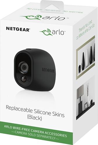  Arlo Skins for Most Arlo Surveillance Cameras (3-Pack) - Black