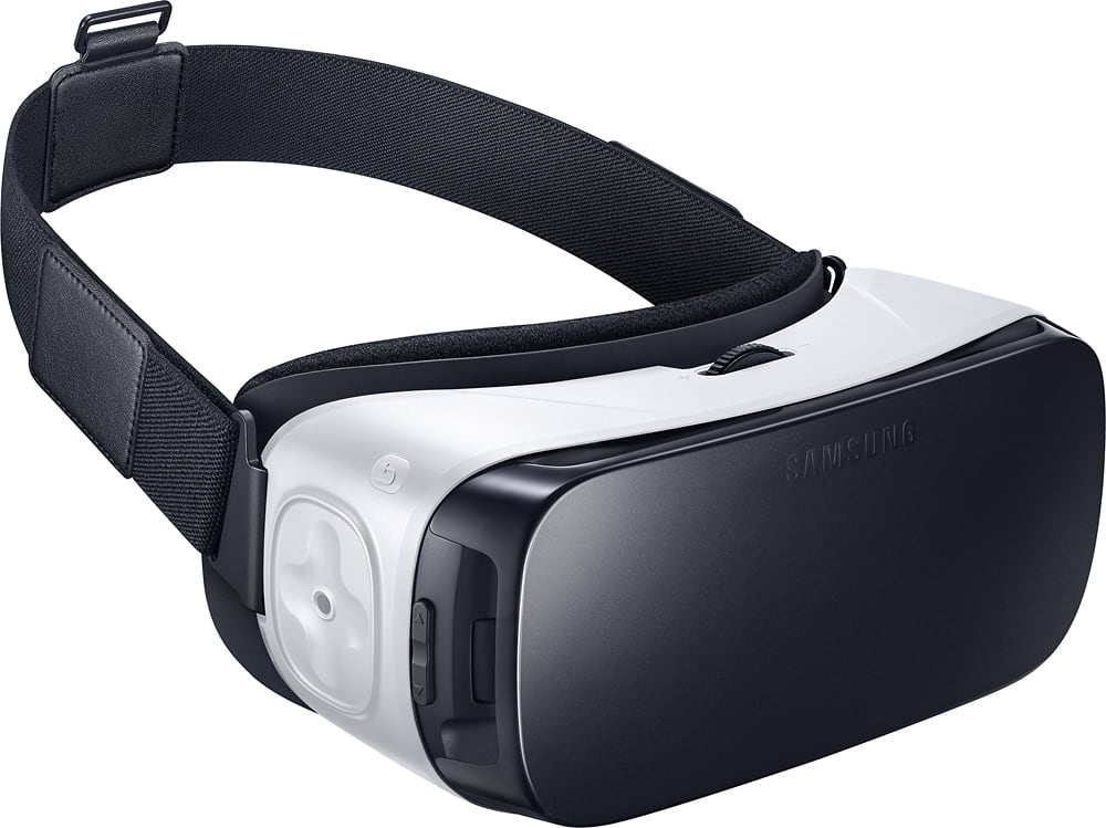 Angle. Samsung - Gear VR for Select Samsung Cell Phones - Frost White.