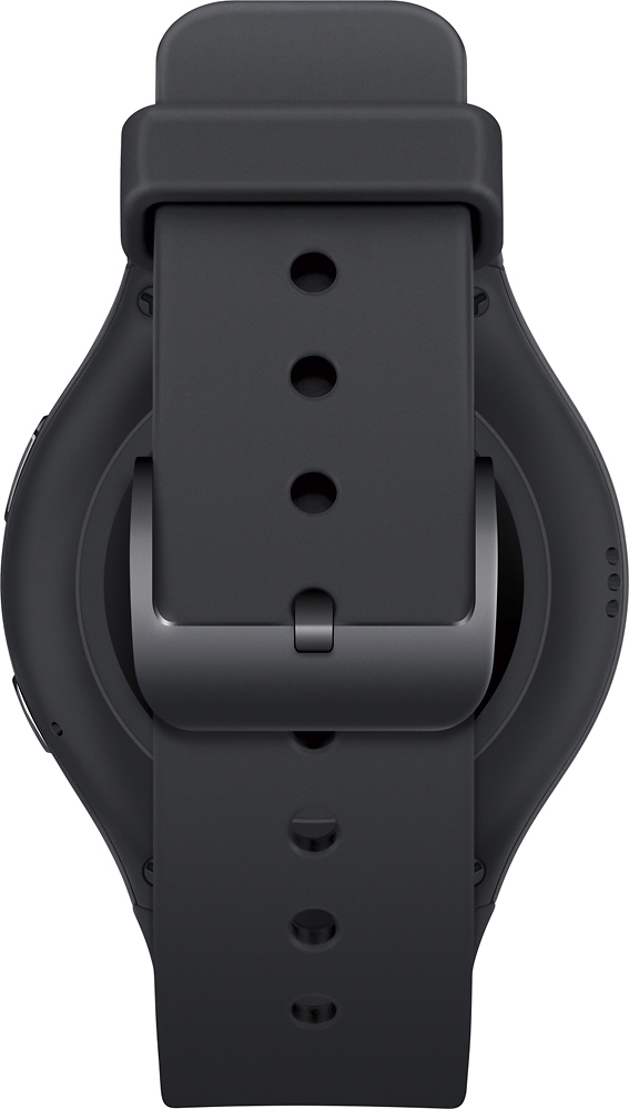 preámbulo volatilidad reparar Best Buy: Samsung Gear S2 Smartwatch 44mm Ceramic Black Elastomer (Verizon)  SM-R730VZKAVZW