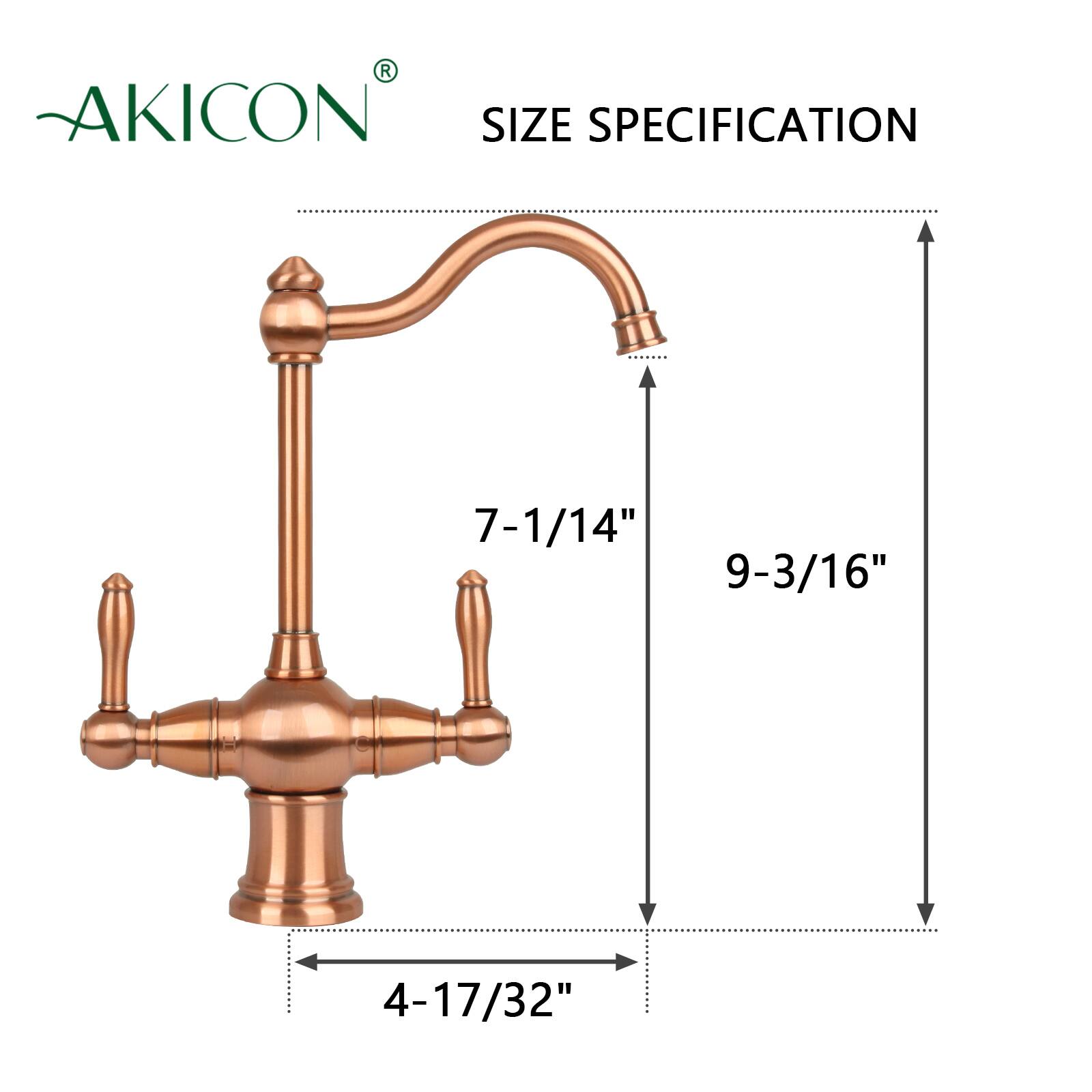 AKICON SIZE SPECIFICATION  
7-1/14"  
9-3/16"  
4-17/32"