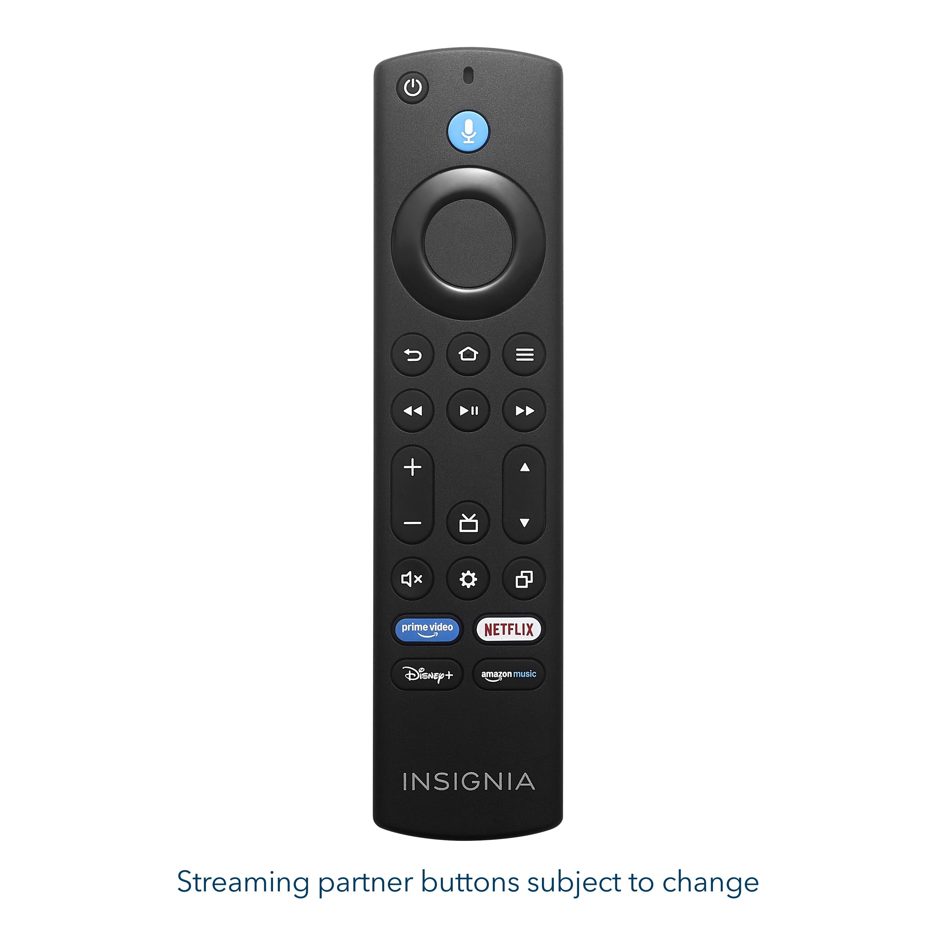 prime video NETFLIX Disney+ nosama music INSIGNIA Streaming partner buttons subject to change