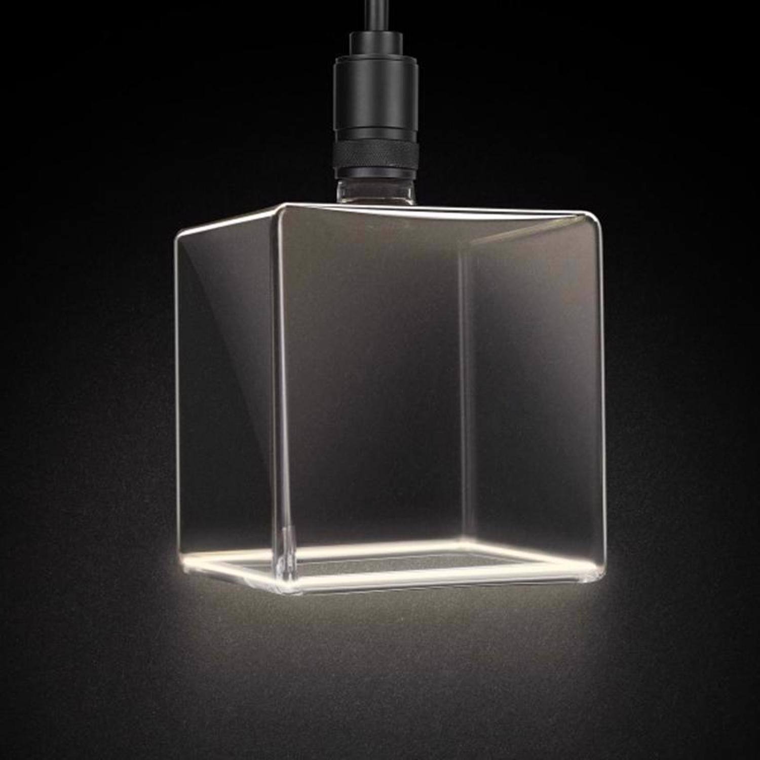 Angle. FEIT ELECTRIC - Feit Square E26 (Medium) Filament LED Bulb Soft White 40 Watt Equivalence 1 pk.