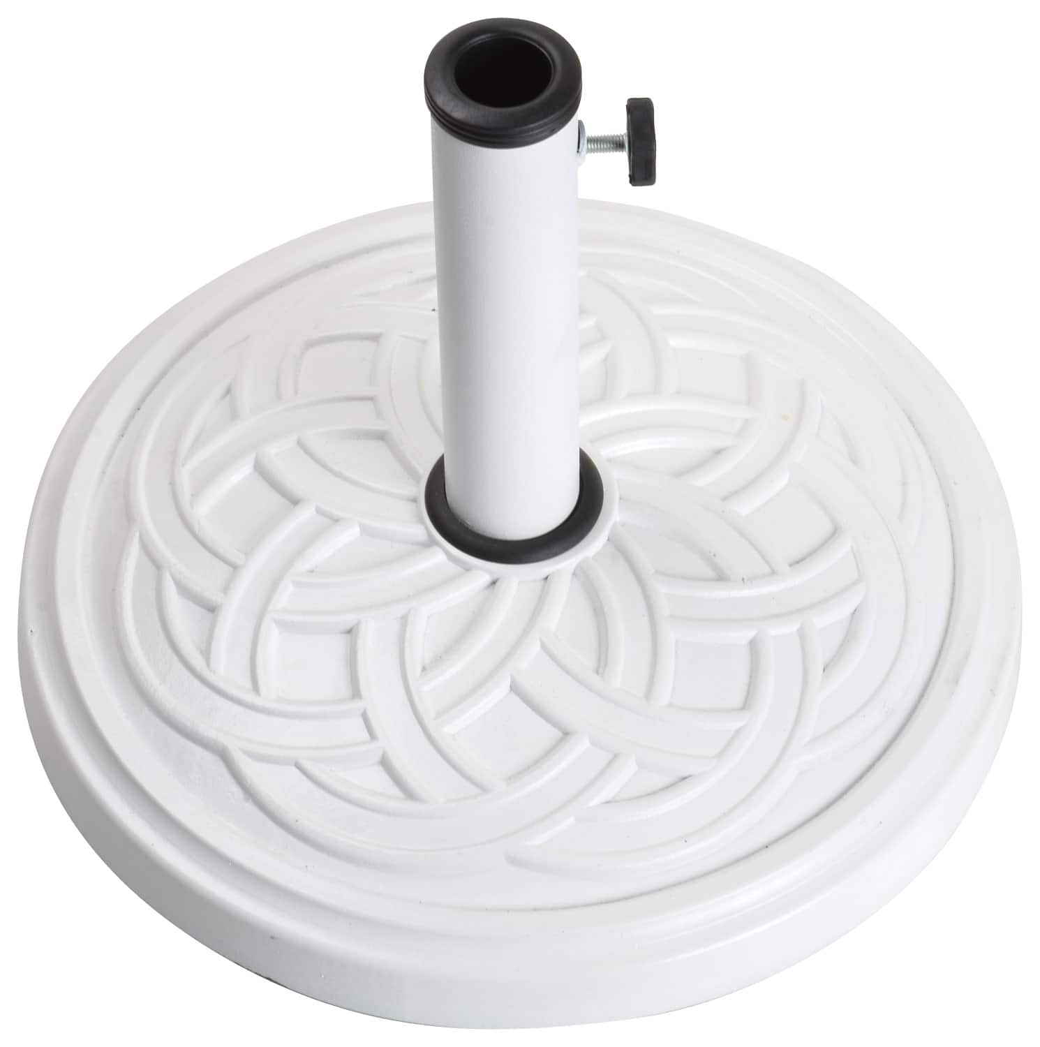Front. Bond - Gaelan Umbrella Base - White.
