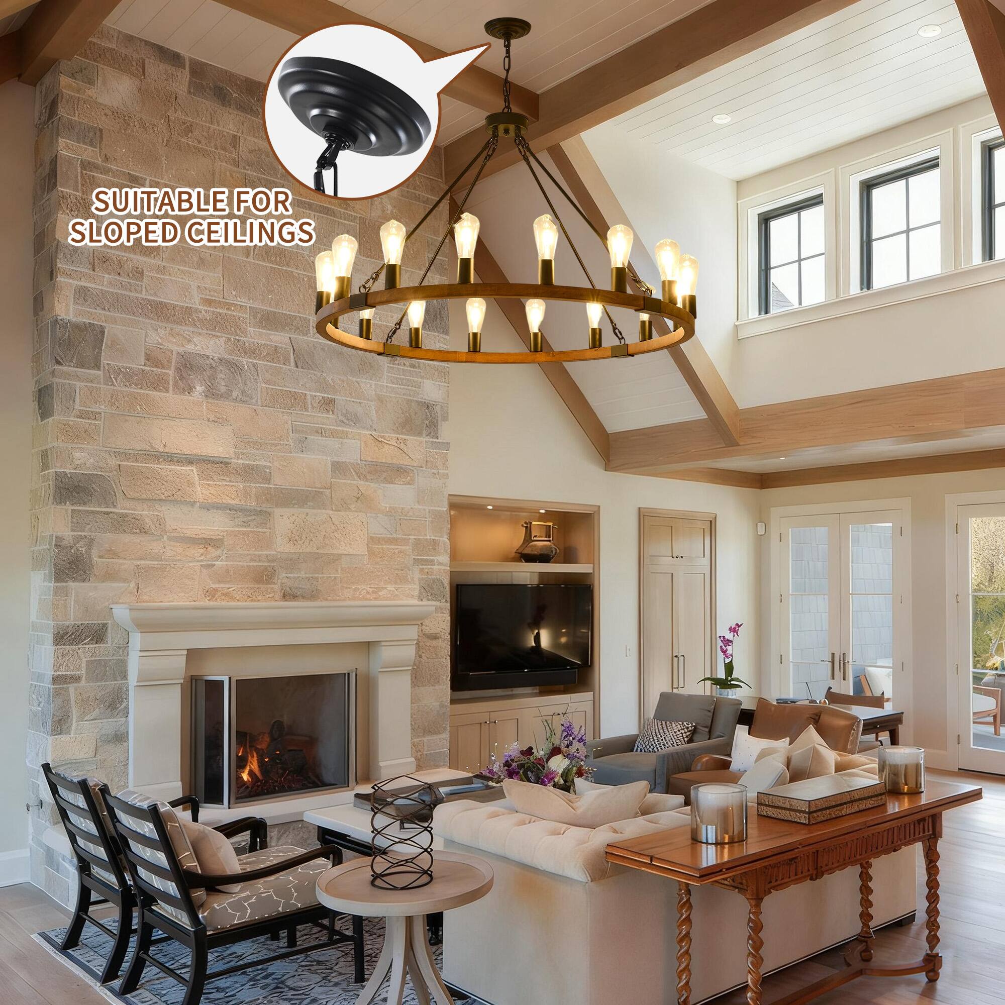 SUITABLE FOR SLOPED CEILINGS