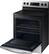 Left. Samsung - 5.9 Cu. Ft. Self-Cleaning Freestanding Electric Convection Range - Stainless steel.