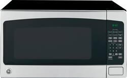 GE - 2.0 Cu. Ft. Countertop Microwave with Sensor Cooking and Defrost - Stainless Steel - Front_Zoom