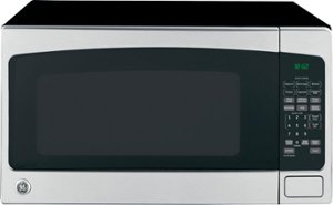 GE - 2.0 Cu. Ft. Full-Size Microwave - Stainless Steel - Front_Zoom