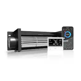 AC Infinity - AIRBLAZE T12, Fireplace Blower 12" with Temperature Controller
